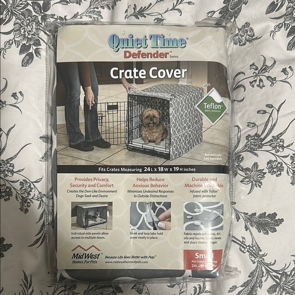 Quiet Time Defender Small Crate Cover - Gray